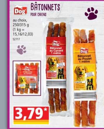Bâtonnets Pour Chiens Dog