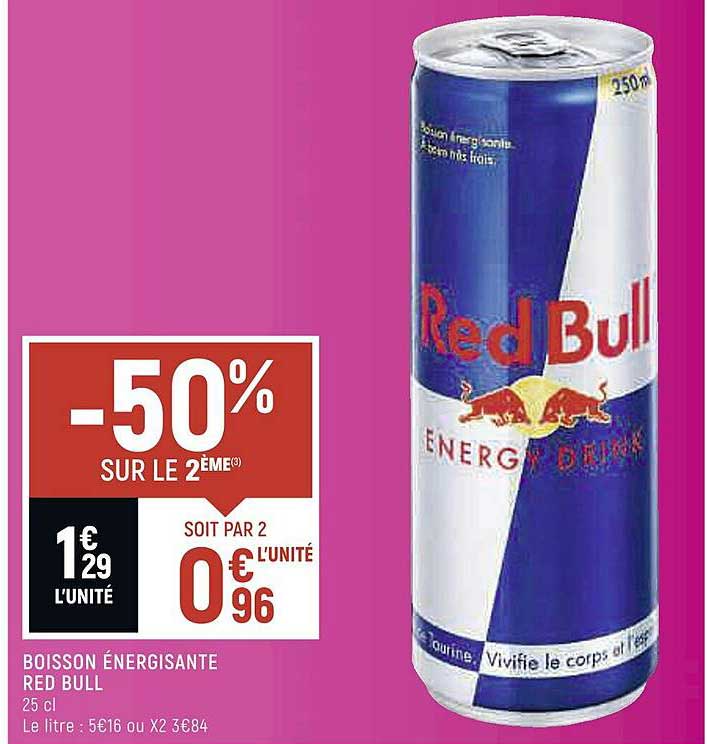 boisson énergisante red bull