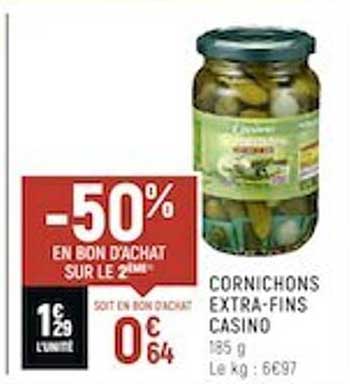cornichons extra-fins casino