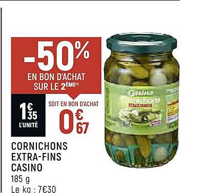 cornichons extra-fins casino