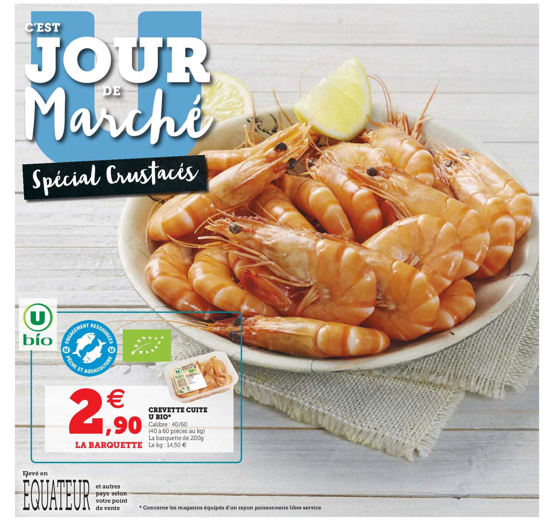 Crevette Cuite U Bio