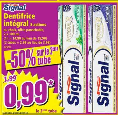 dentifrice intégral 8 actions signal