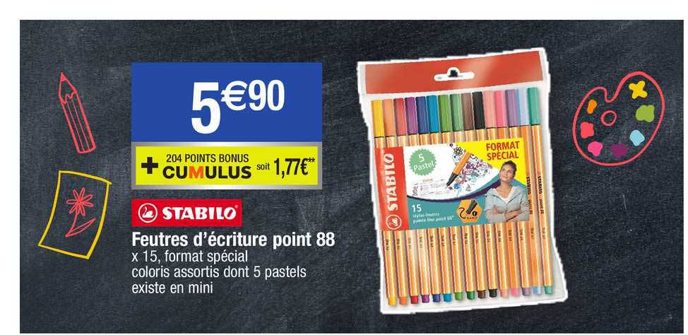 Feutres D'écriture Point 88 Stabilo