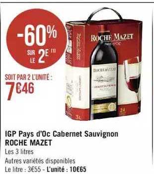 igp pays d'oc cabernet sauvignon roche mazet