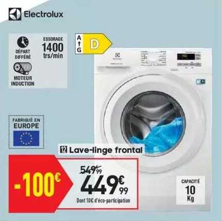 lave-linge frontal electrolux