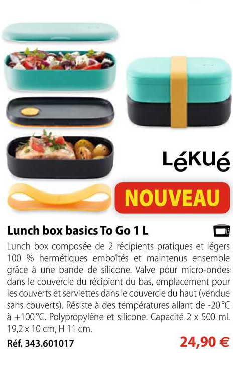 lunch box basics to go 1 l lékué