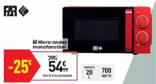 micro-ondes monofonction far
