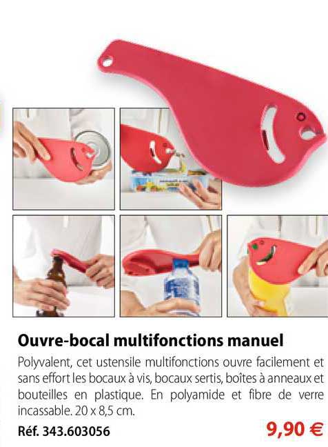 ouvre-bocal multifonctions manuel