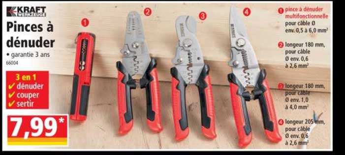 pinces à dénuder kraft