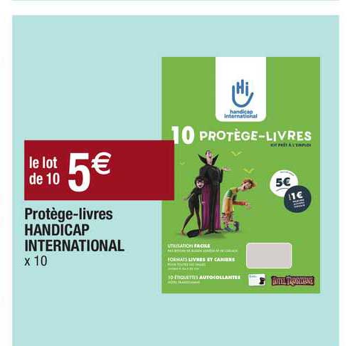 protège-livres handicap international