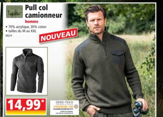 pull col camionneur homme