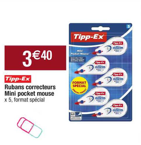 rubans correcteurs mini pocket mouse tipp-ex