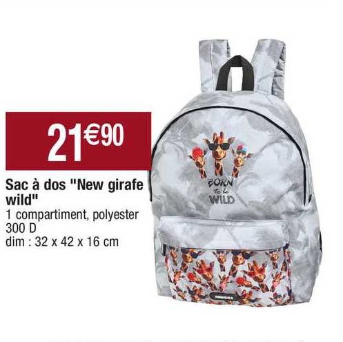 Sac à Dos "new Girafe Wild"