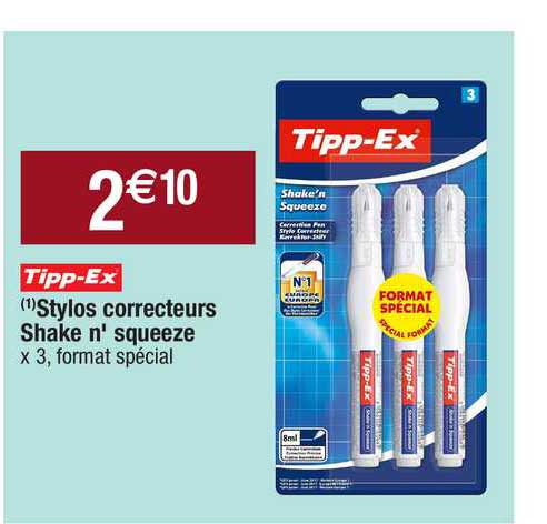 stylos correcteurs shake n' squeeze tipp-ex