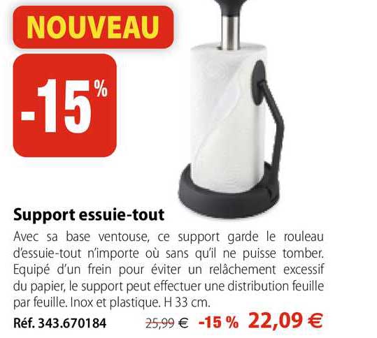 support essuie-tout