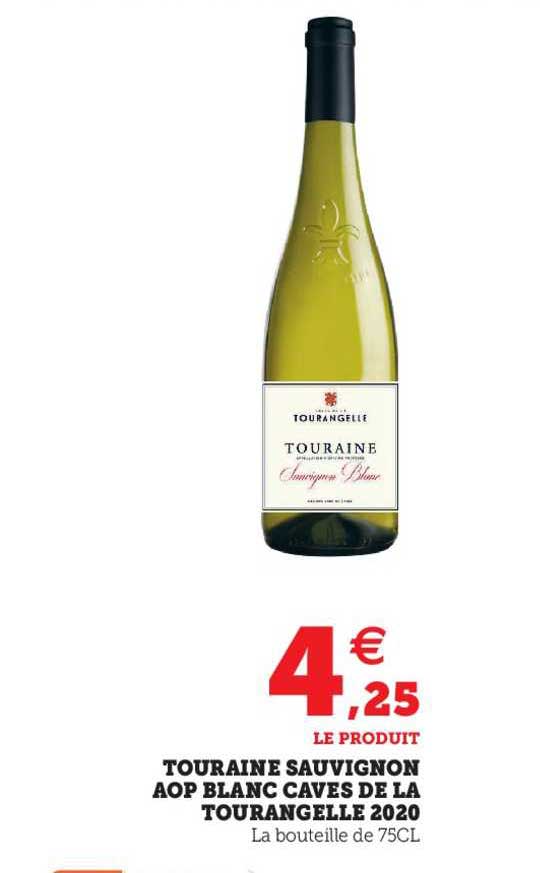 touraine sauvignons aop blanc caves de la tourangelle 2020