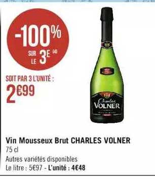 vin mousseux brut charles volner