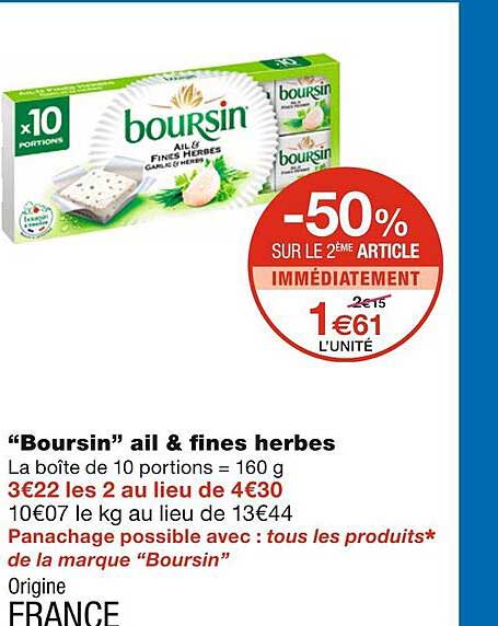 "boursin" Ail & Fines Herbes
