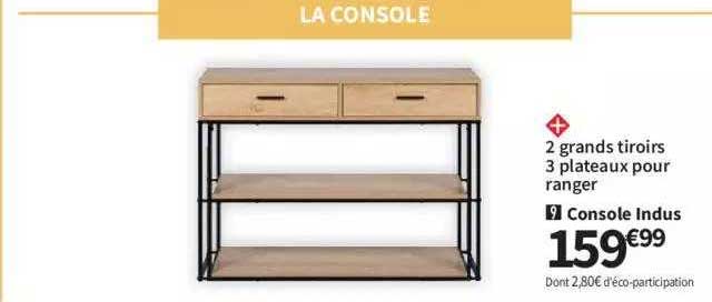 2 grands tiroirs 3 plateaux pour ranger