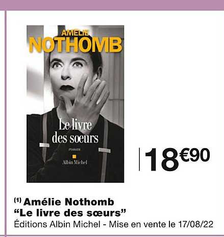 amélie nothomb "le livre des sœurs"
