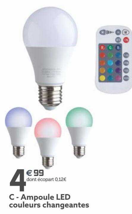 Ampoule Led Couleurs Changeantes