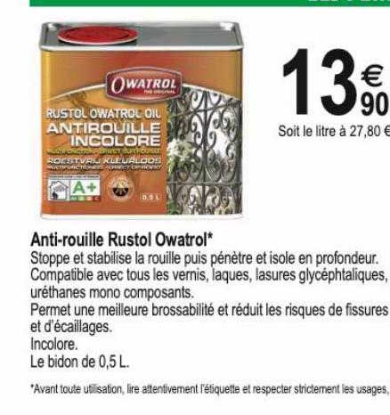 anti-rouille owatrol*