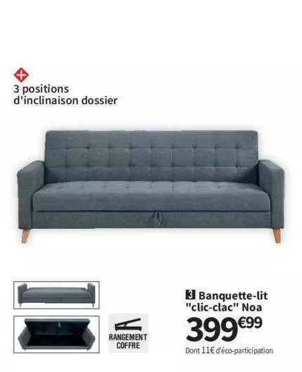 banquette-lit "clic clac"noa