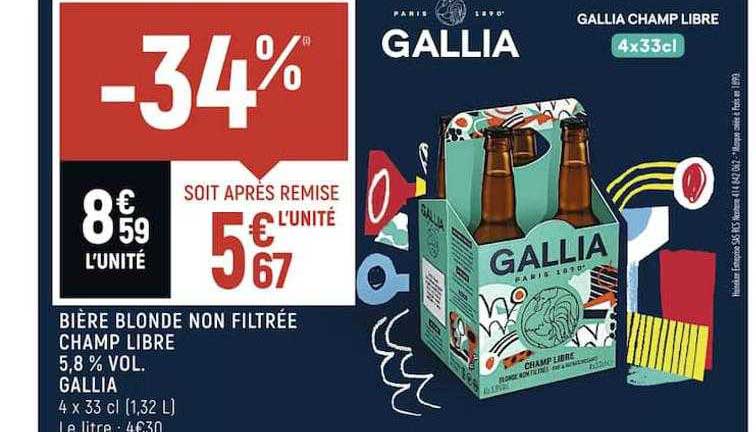 bière blonde non filtrée champ libre