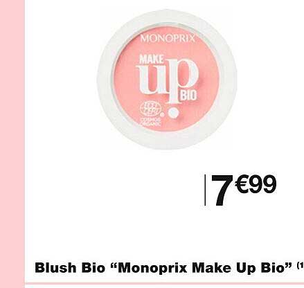 blush bio "monoprix make up bio"