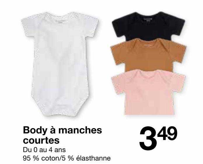 body à manches courtes