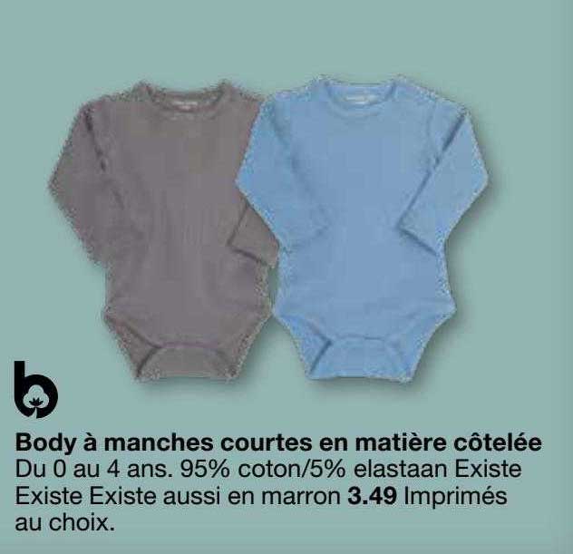 body à manches courtes en matière côtelée