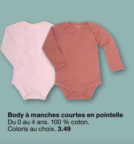 body à manches courtes en pointelle