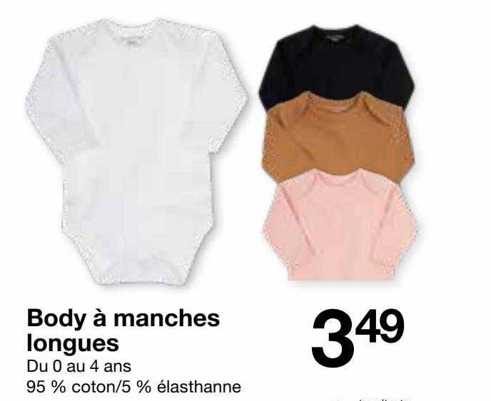 body à manches longues