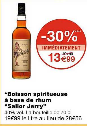 boisson spiritueuse à base de rhum "sailor jerry"