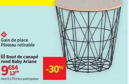 bout de canapé rond baby ariane