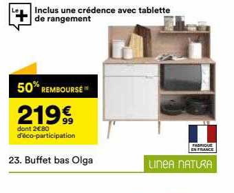 buffet bas olga linea natura