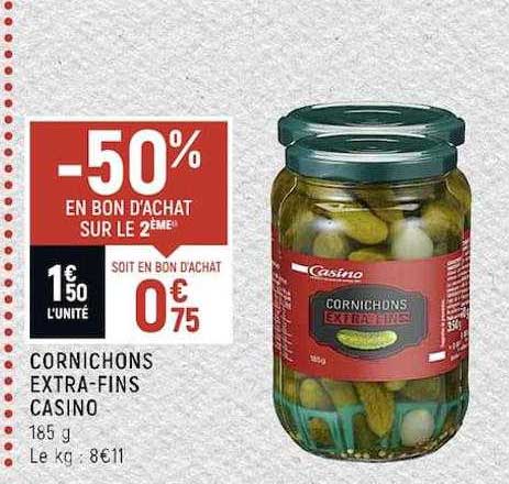 corchichons extra-fins casino