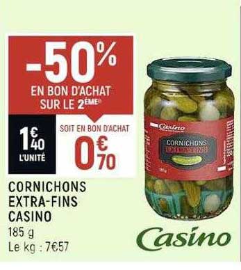 cornichons extra-fins casino