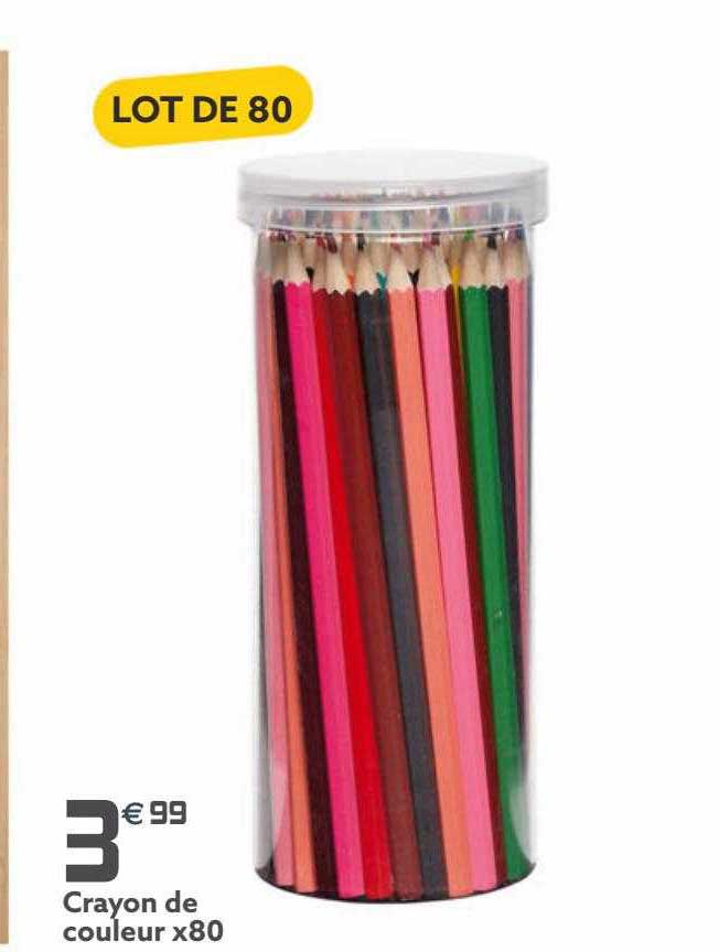 crayon de couleur x80