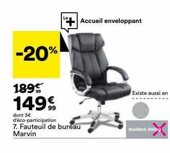 fauteuil de bureau marvin modern living