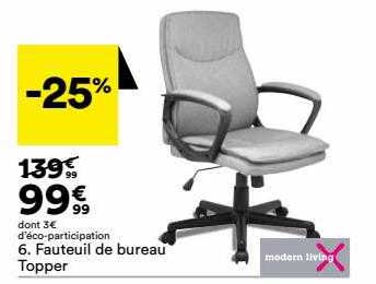 fauteuil de bureau topper modern living