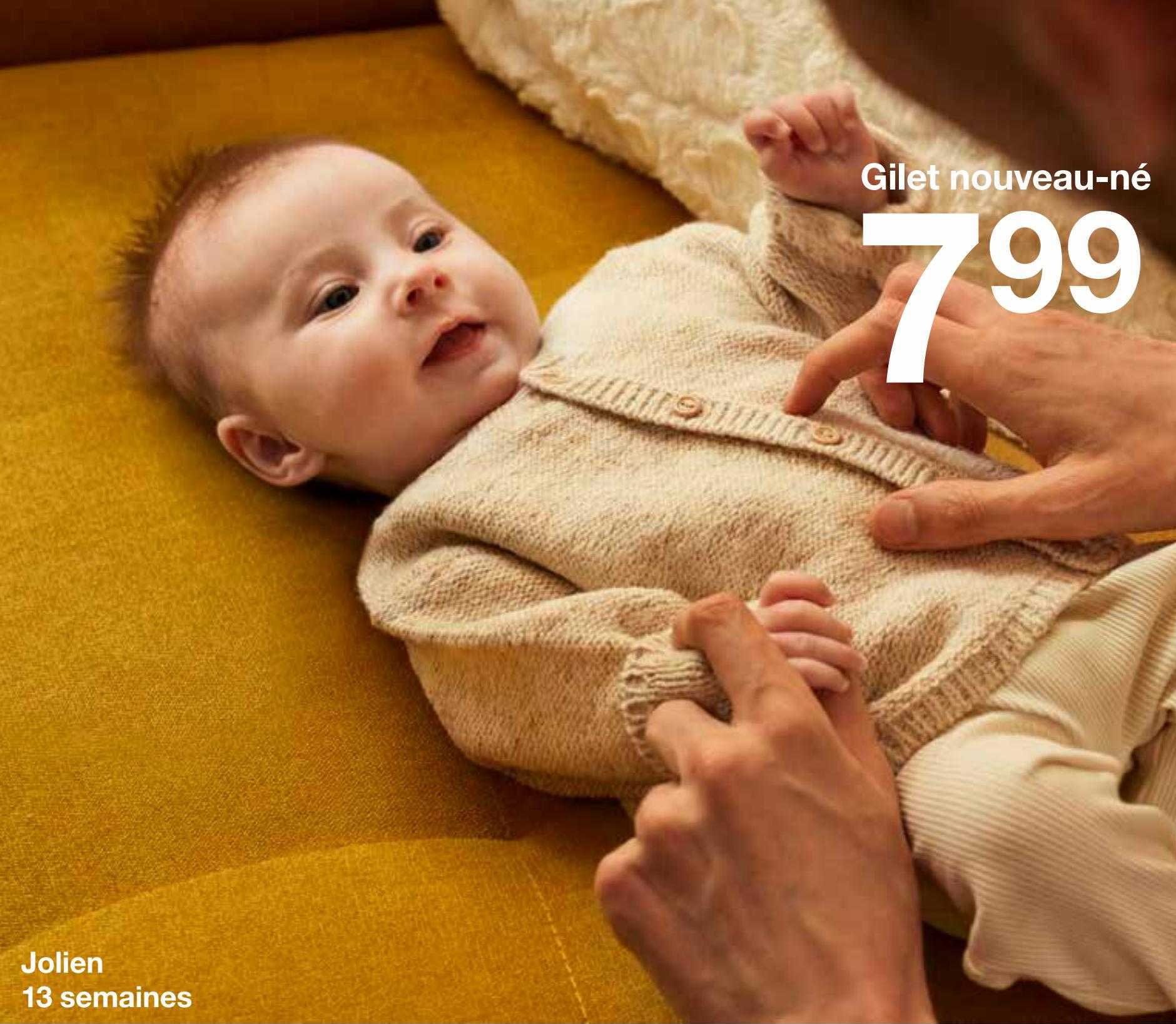gilet nouveau-né