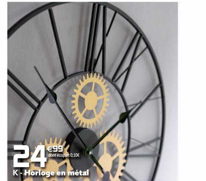 Horloge En Métal