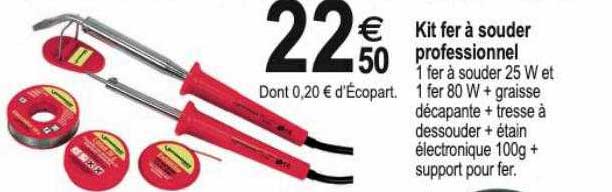 kit fer à souder professionnel