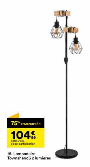 lampadaire townshend5 2 lumières