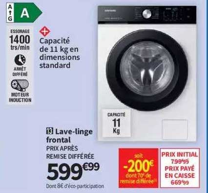 lave-linge frontal