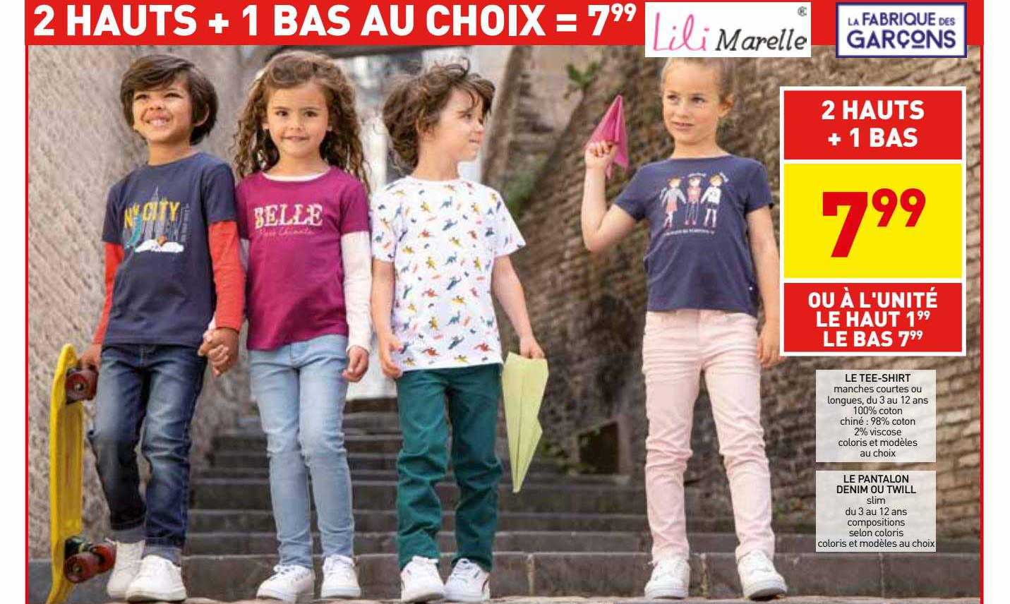 le tee-shirt, le pantalon denim ou twill