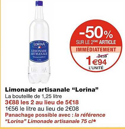 Limonade Artisanale "lorina"