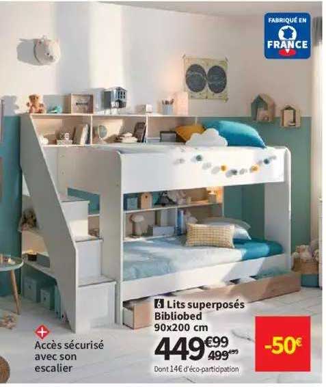 lits superposés bibliobed