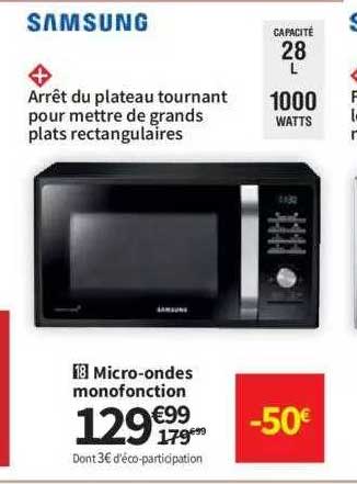 micro-ondes monofonction